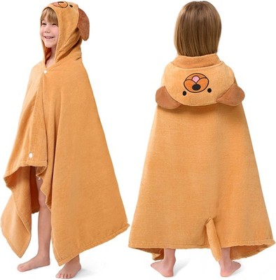 Joiedomi Hunde-Kapuzenhandtuch für Kinder   Strandtuch aus 100% Baumwolle   76 x