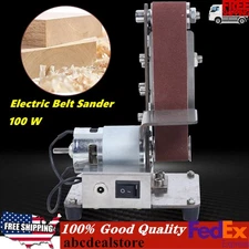 DIY Mini Belt sander Knife Apex Edge sharpener Polishing Grinding Machine w/Belt