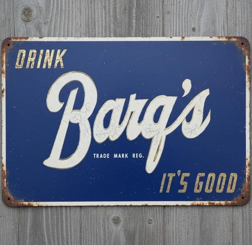 Drink Barq's Root Beer It's Good 8 x 12 Vintage Novelty Metal Sign Made In USA