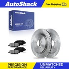 Rear Drilled Slotted Brake Rotors Ceramic Pads for Ford Explorer Flex 3.5L