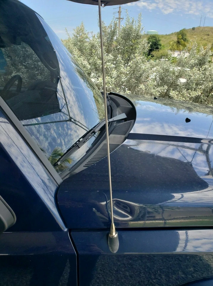 31" Stainless Steel Antenna Mast Power Radio AM/FM for Jeep Commander 2006-2010 - Image 4 of 4