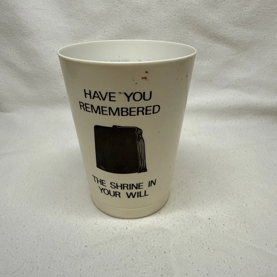 Taza de recuerdo de colección 1984 Kerbela Temple Shriners Potentado Walter F. Dyer Foto 2 de 2