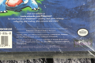 Pokemon Official Trading Card Game (1999) Vintage Album Folder Binder