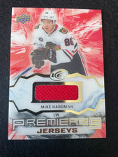 21-22 UPPER DECK ICE PREMIERES JERSEY - MIKE HARDMAN RC #IPA-MH BLACKHAWKS