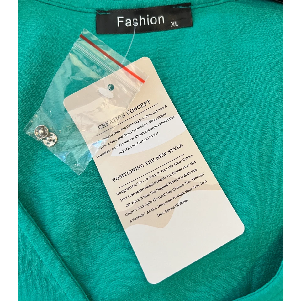 Vestido verde de marca de moda para mujer talla XL midi manga larga envolvente corbata cremallera lateral nuevo con etiquetas Foto 2 de 4