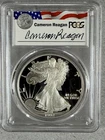 PR69 DCAM 1992-S American Silver Eagle Legacy Cameron Reagan Signed PCGS *8P27