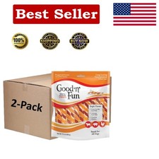 Dental Care Dog Treats - 140 Count Triple Flavor Twists for Healthy Chewing