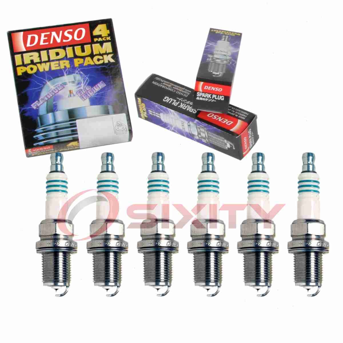 6 pc Denso Iridium Power Spark Plugs for 2004 Nissan Frontier 3.3L V6 ra