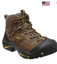Search BOOT BARN .!0 KEEN MEN'S BRADDOCK MID WATERPROOF BOOTS - STEEL TOE Size 9