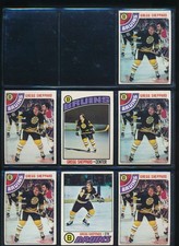 Lot (7) 1976 Topps Gregg Sheppard Bruins #155 18 95 CT177