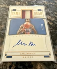 Earl Monroe 2022-2023 GAME-WORN PATCH AUTO #1/25 NY Knicks National Treasures