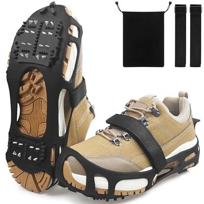 Ice Cleats for Shoes and Boots, Snow Traction Cleats Small(4-5 men/5-7 women)