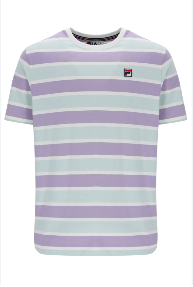 FILA® GRAYSON STRIPE TEE GARDENIA GARDENIA XL SPEDIZIONE GRATUITA U.K