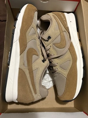 Nike Air Span II SE Parachute Beige Suede Mesh Sneakers BQ6052-200