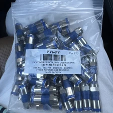 Perfect Vision DirecTV PV6-PV RG6 Coax Compression Connector 45 Pieces