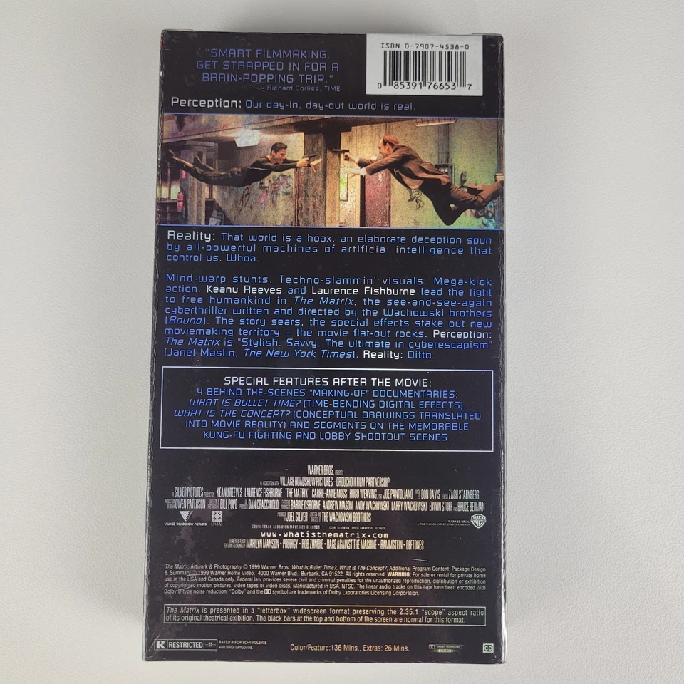 The Matrix VHS 1999 Collector's Edition Widescreen Sci-Fi Action Factory Sealed - Image 2 of 4