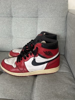 Nike Air Jordan 1 Chicago Made in China 1994 Vintage Used Sneaker 9,5