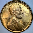 1939 BU Lincoln Wheat Cent Coin Uncirculated Lot    1c START AUCTION