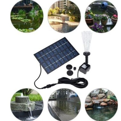 Fountain Submersible Floating Water Pump Bird Bath Pond Garden Decor Solar Power