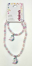 Claire's Club Unicorn Pastel Beads Jewelry Set-Necklace/ Bracelet
