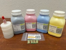 (25g x 4)  Toner Refill for Xerox Phaser 6000, 6010, WC 6015 + 4 Chip (Mexico) !