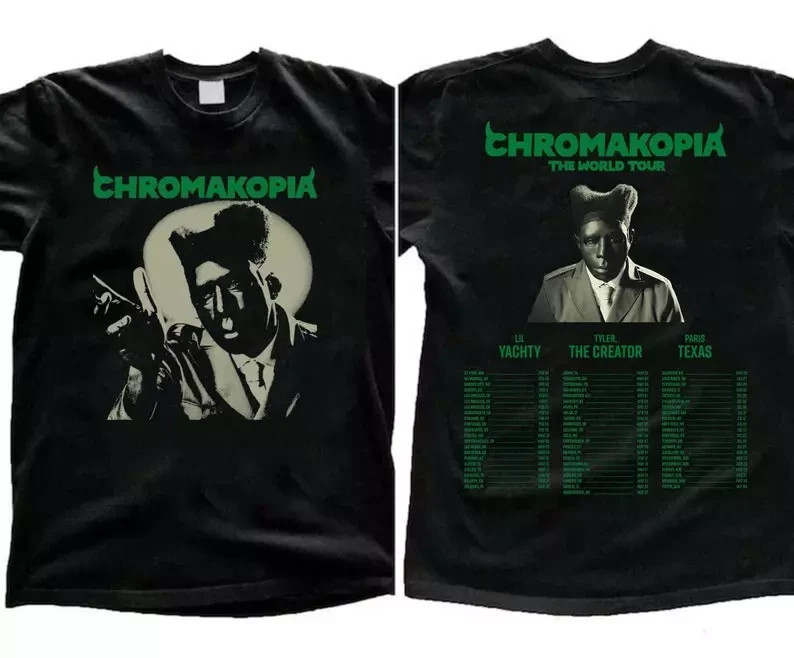 Tyler, The Creator　CHROMAKOPIA TOUR　Tシャツ Tyler the Creator Chromakopia Tour Concert 2025 short sleeve