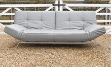 Ligne Roset Smala Large Leather Sofa Bed / Never Used