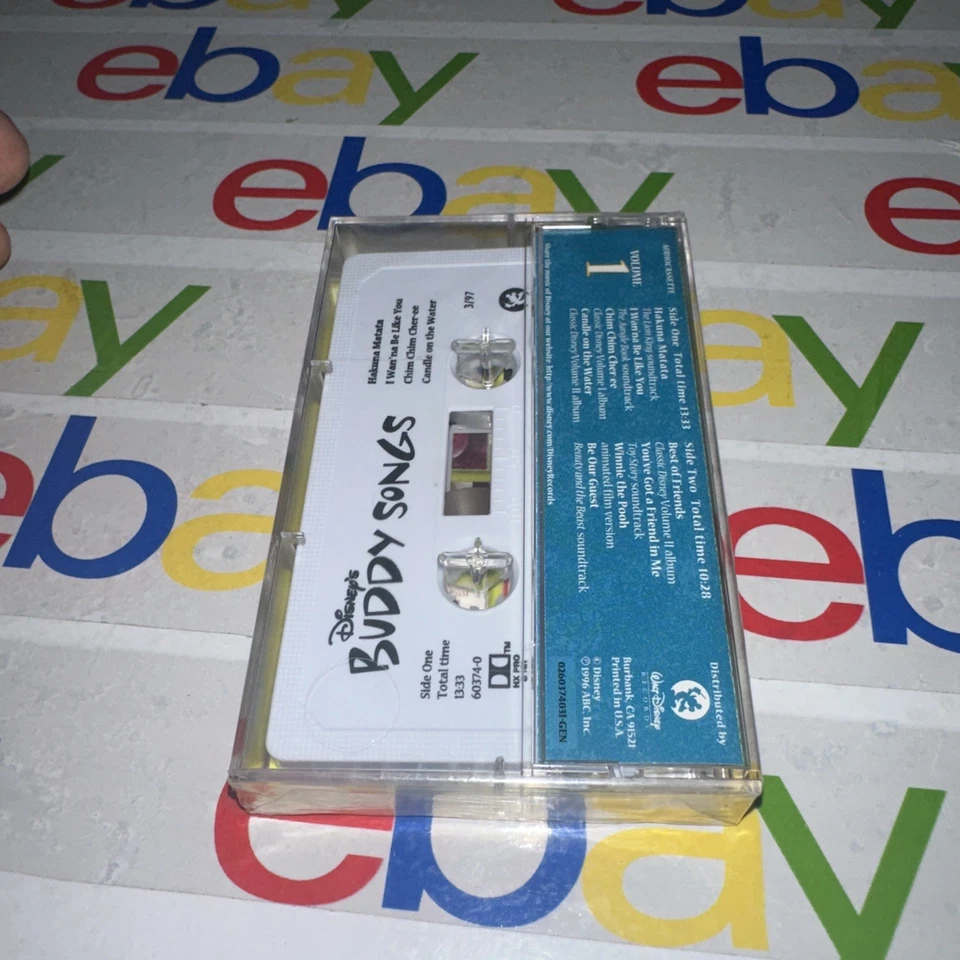 DISNEY Buddy Songs Volume 1 McDonald's Promo Cassette Tape  - Image 2 of 3