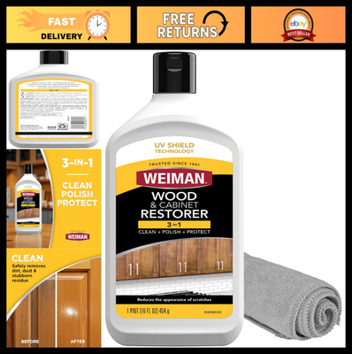 #ad #ad 3 in 1 Wood amp; Cabinet Restorer Cleans Reduces Scratches UV Shield Safe for $33.99
