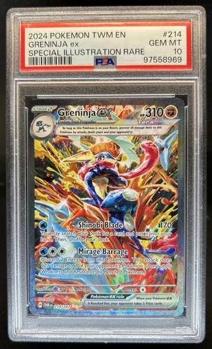 2024 Pokemon Twilight Masquerade Greninja ex #214/167 PSA 10 GEM MINT