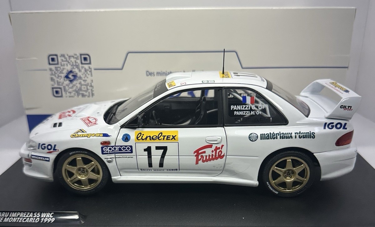 SOLIDO 1/18 Scale SUBARU IMPREZA S5 WRC99 22B #17 MONTE CARLO