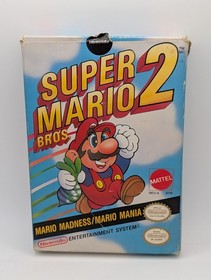Super Mario Bros 2 Nintendo NES Authentic Original CIB Box Manual Cartridge