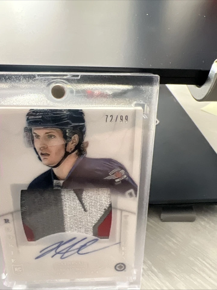 2013-14 National Treasures Jacob Trouba #161 Rookie RC Patch Auto /99 - Image 2 of 3