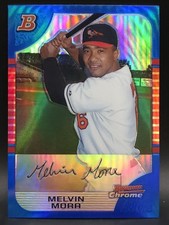 Melvin Mora 114 /150 Blue Refractor #104 2005 Bowman Chrome ORIOLES