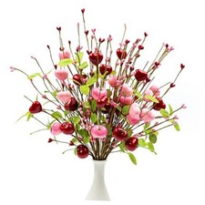 12 PCs Valentines Day Picks 17 Inches Red Pink Valentines Day Floral Stems