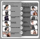 Black Hair Color Wax, Temporary Washable Hair Color Dye Wax, Natural Hairstyle — photo 4