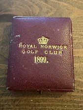 Antique Golf Silver Medals 2x C1895 97 Gutty Era Royal Norwich GC One Junior
