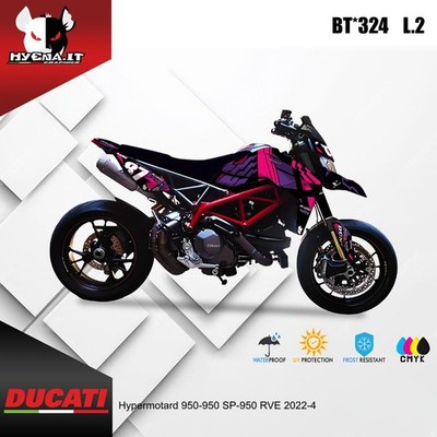 Hochglanz Grafik Kit für Ducati Hypermotard 950-950_SP-950_RVE 2022-4