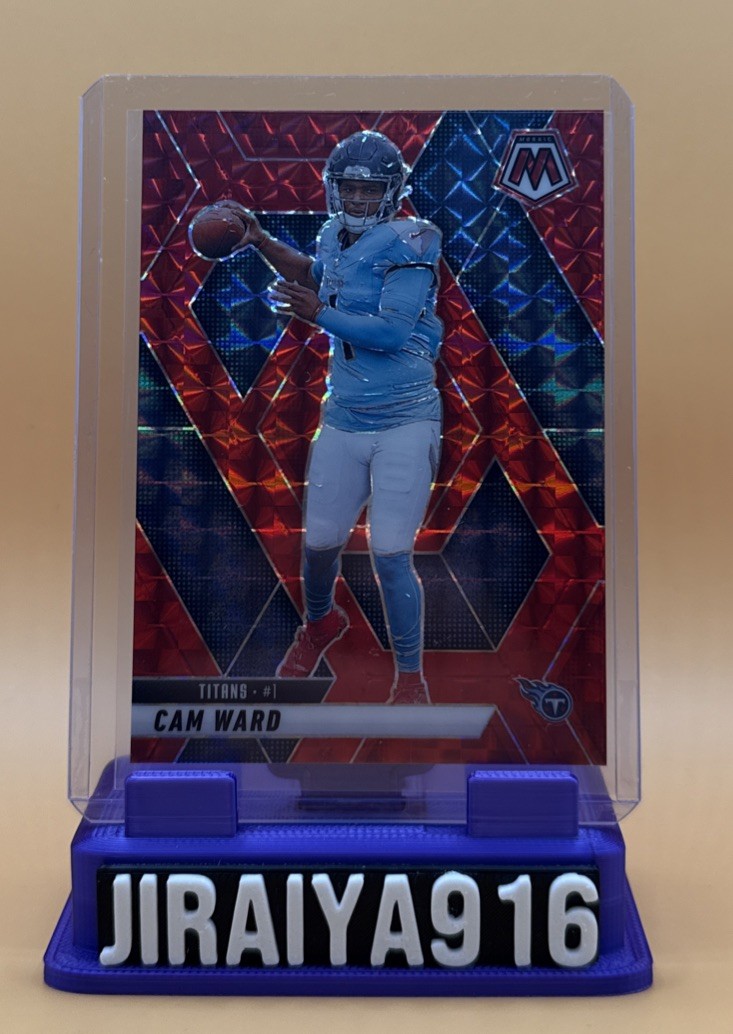 2025 Mosaic Cam Ward Rookie Red Mosaic Prizm #382 RC Tennessee Titans