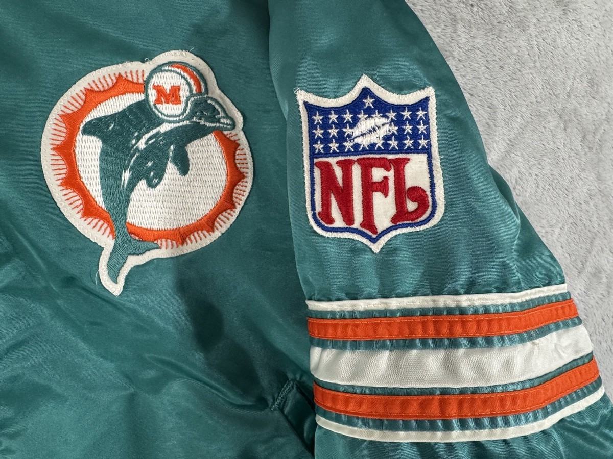 【米国製 80s～90s初期】美品 ヴィンテージ NFL STARTER M Vintage Miami Dolphins Starter Jacket Mens M 80s 90s NFL Satin
