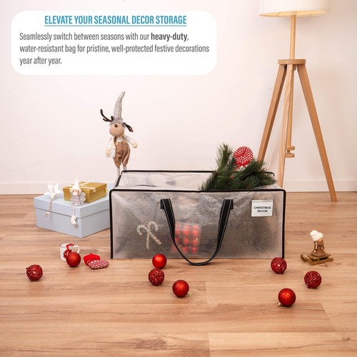 8 Pack Moving Bags Christmas Ornament Storage Extra Large Storage Bags Heavyduty - Picture 6 of 7