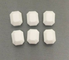 Swarovski Crystal Chalk White Faceted Rectangle 5105 Bead; Size: 8x6.5 12x10