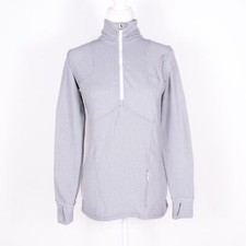 Lululemon Gray Chevron Knit Half Zip Turtleneck Long Sleeve Jacket - SZ 6