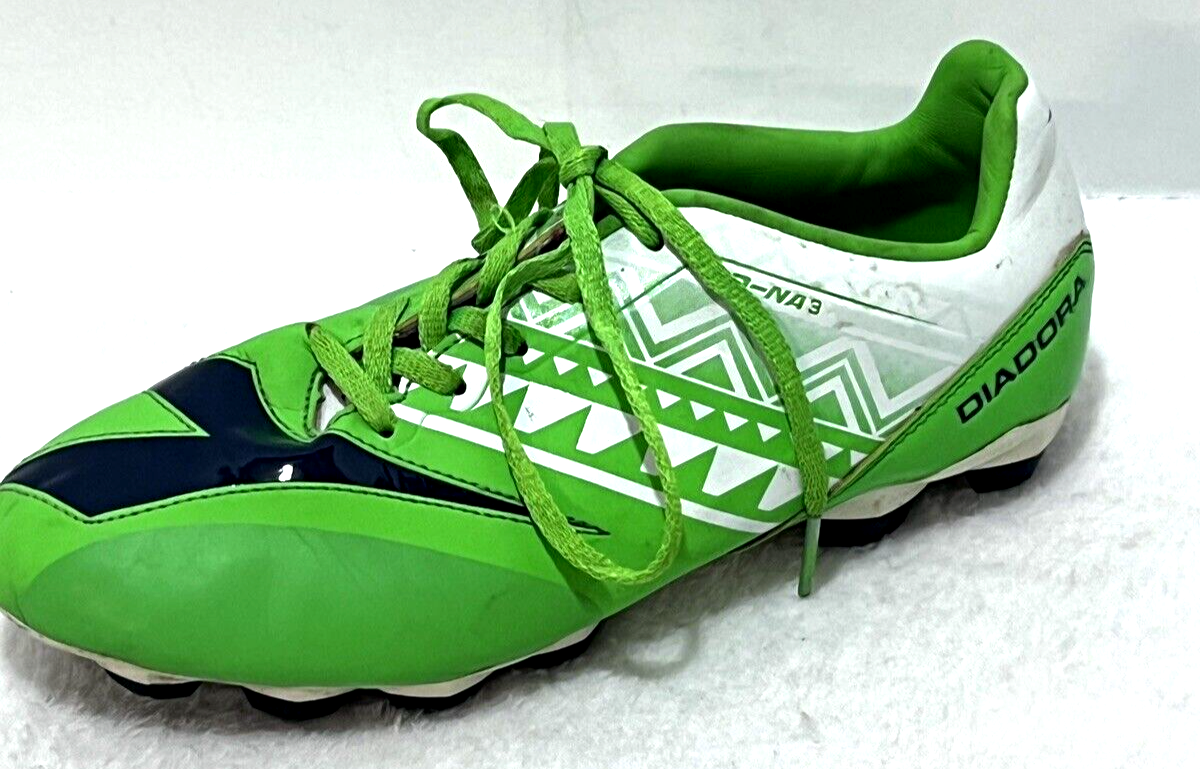 DIADORA Soccer Cleats Shoes Men's Boys Green Lace Up Sports Baseball  Football