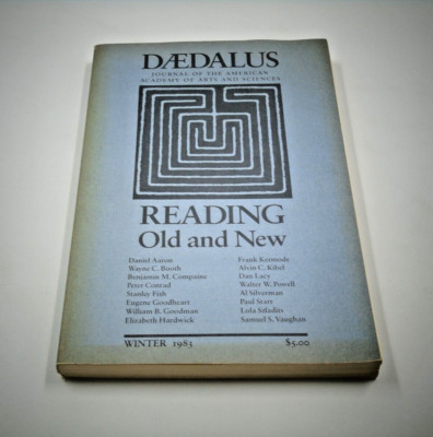 Daedalus Reading Old And New Winter '83 American Academy Of Arts Sciences PB