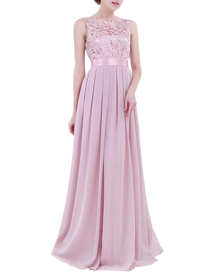 Chiffon and Lace Hlater Long Gowns Orchid Plus Size