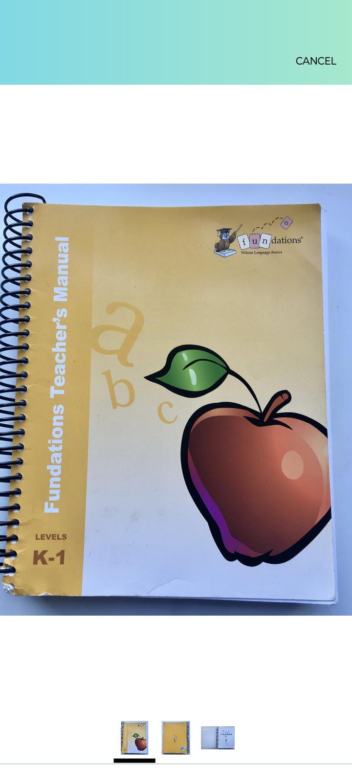 Fundations Teacher's Manual K-1 9781567781663| eBay