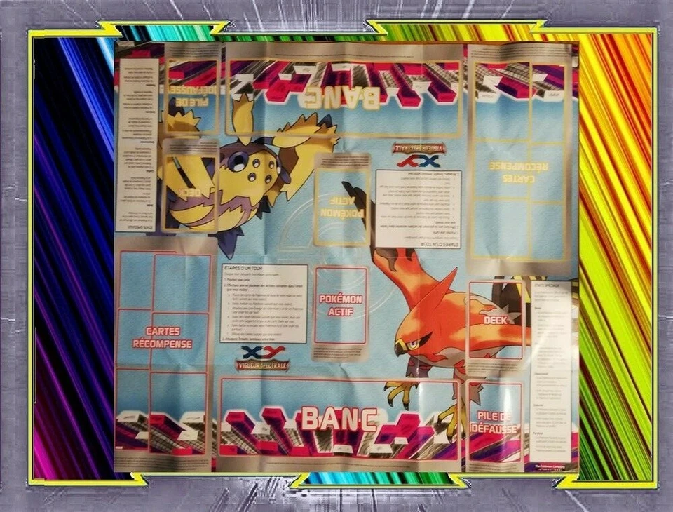 Tapis de Jeu - Playmat - Pokemon : Flambusard Et Mygavolt - XY04 - Photo 1/1