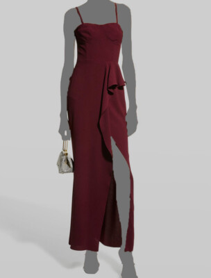 green emerald velvet dress Dress The Population Kai Sequin Gown - Brown