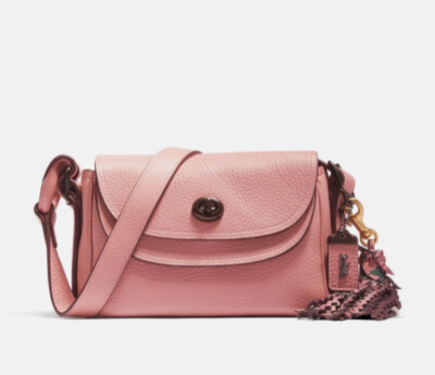 ❤️ Coach X Tabitha Simmons Light Blush/Pewter 78713 Crossbody 17
